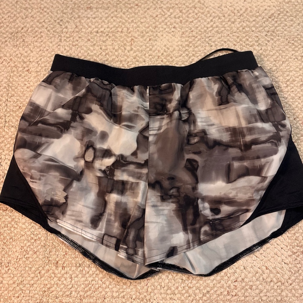 Under Armour Black and Gray Athletic Shorts